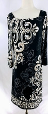 White House Black Market Women's Size L Paisley Floral Shift Dress