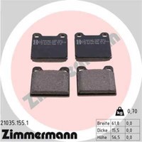 Zimmermann BremsbeläGe Bremsbelegsatz Hinten FüR Mercedes-Benz SL Heckflosse