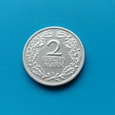 WR: 2 Reichsmark "Kursmünze - Eichenlaub-Adler" 1926 -E- (gutes vz.) J. 320!!