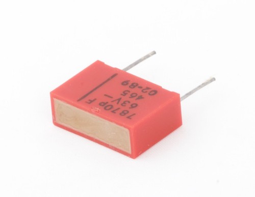 7870 pF 7,87 nF 63 V 1 % LOTE DE 2 CONDENSADORES DE POLIESTIRENO UNITRA MIFLEX KSF-022 - Imagen 2 de 2