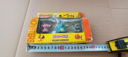 rare vintage 90's POKEMON set of 3 Bootleg Plastic figures New in Box China - Picture 7 of 9