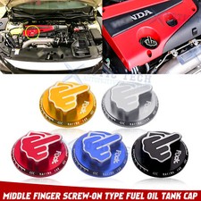 Sporty Style Middle Finger Oil Filler Tank Cap For Honda Civic Crx Acura Integra