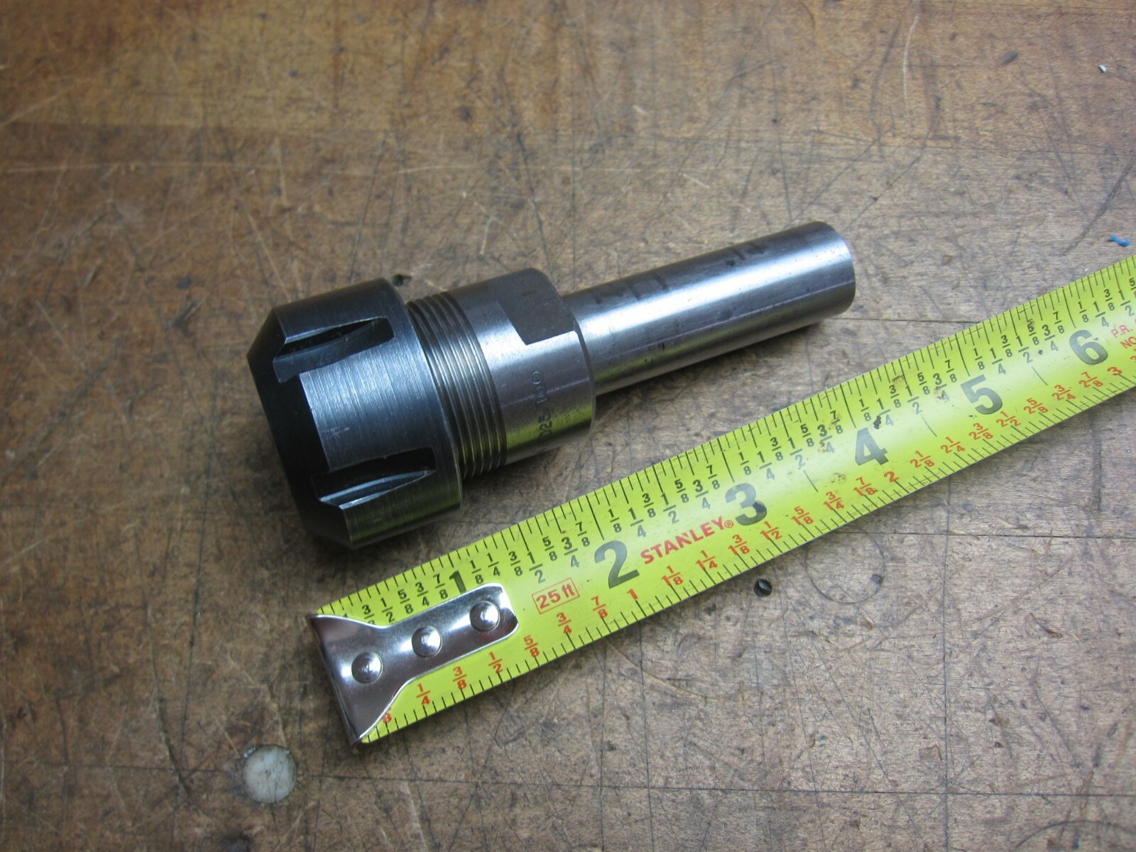 Parlec 3/4"/RD25/100 thru coolant collet chuck extension 3/4" shank 4-1/4" OAL
