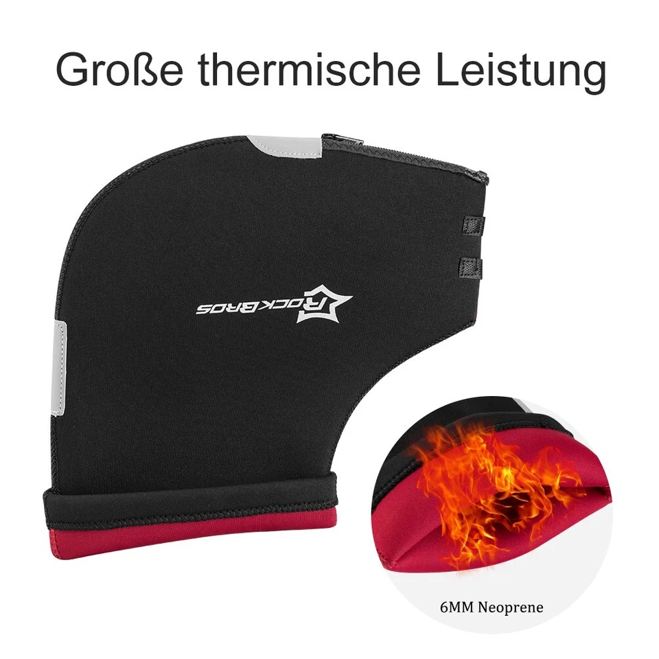 ROCKBROS Fahrrad Motorrad Lenker Handschuhe Handwärmer Winddichte Lenkerstulpen - Bild 2 von 4