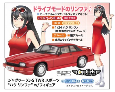 Maquette Hasegawa 1/24 Jaguar XJ-S TWR Sports + Figurine - Kit Non Peint, Japon
