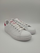 Adidas Originals Stan Smith J Youth Sz 6Y White Bold Pink Athletic Shoes FX7522