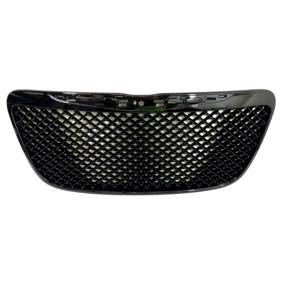 For 2011-2014 Chrysler 300/300C Gloss Black Luxury Mesh Front Bumper Grille Foto 3 de 4
