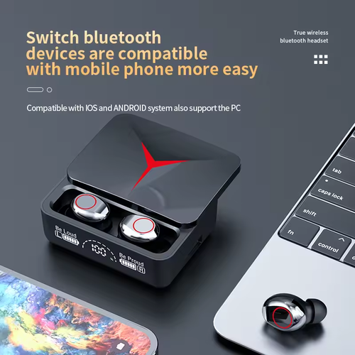 TWS M90 Wireless Earbuds Bluetooth 5.3 with Mic Gaming & Sport Headset - 第 4/7 張圖片