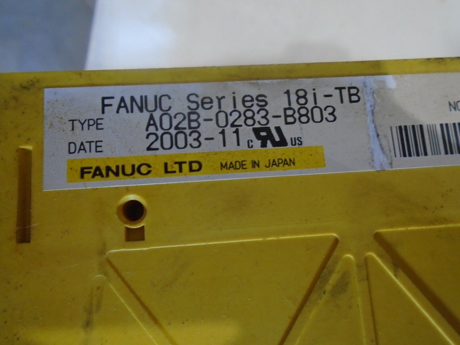 FANUC A02B-0283-B803 CONTROL BASE UNIT w/ A20B-2003-0280 | eBay