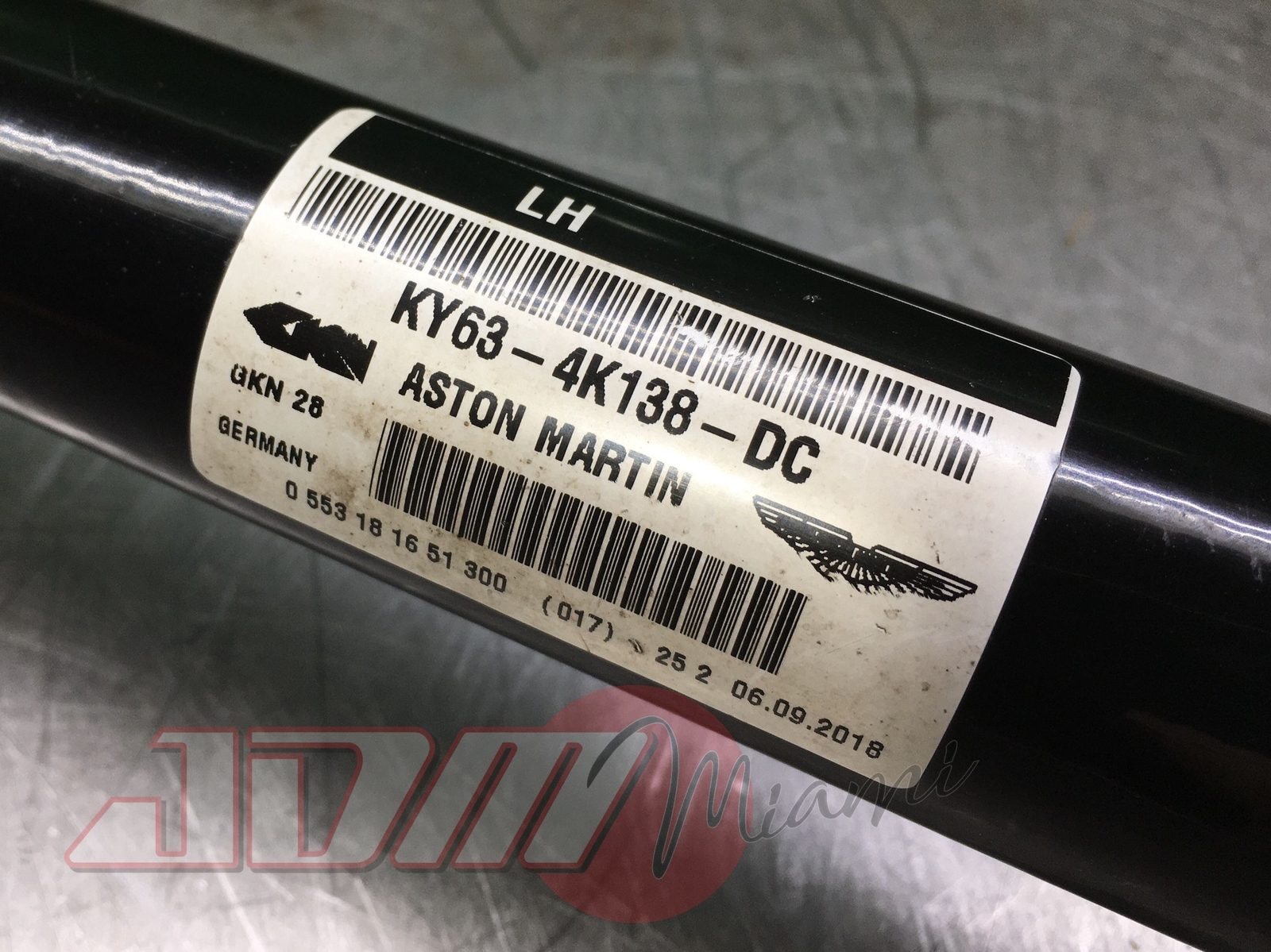 2019-2023 ASTON MARTIN VANTAGE AXLE SHAFT REAR LH Left KY63-4K138-DC
