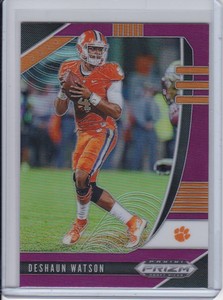 2020 Prizm Draft Veteran Purple Prizm # 34 Deshaun Watson ...