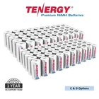 Tenergy Premium C and D High Capacity NiMH Rechargeable Batteries 1.2V Lot