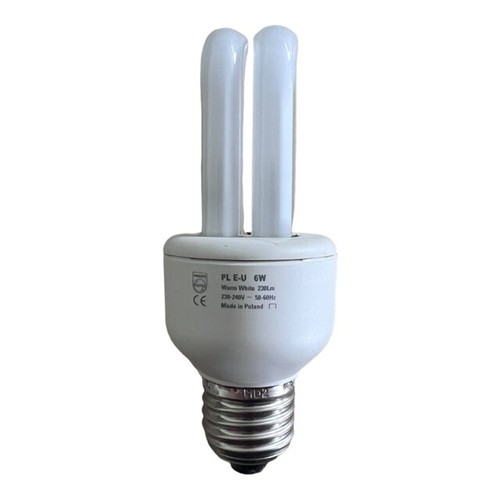 Philips Ecotone PLE-U 6w ES E27 CFL Compacto Fluorescente Stick Bombilla 827 - Imagen 3 de 4