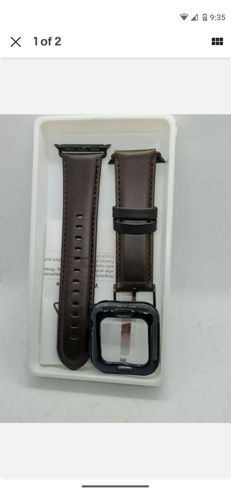 BRG Leather Bands Apple Watch Band 44mm 42mm 40mm 38mm Genuine L