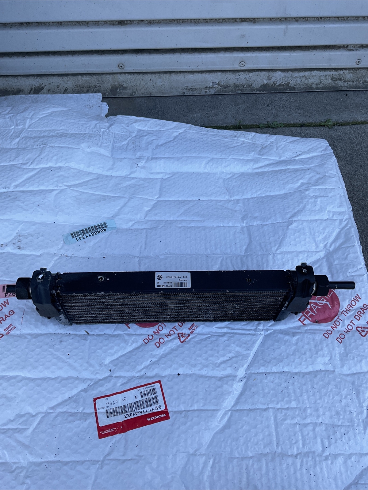 04-10 Bentley Continental Automatic Transmission Oil Cooler 3W0317019A Oem
