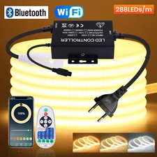 230V Neon COB LED Streifen Stripe Wasserdicht Dimmbar Lichterkette Lichtband