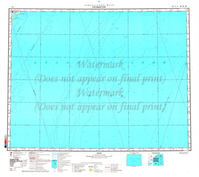 Soviet Russian Topographic Map WILMINGTON ISLAND, GEORGIA USA 1:500K Ed.1983