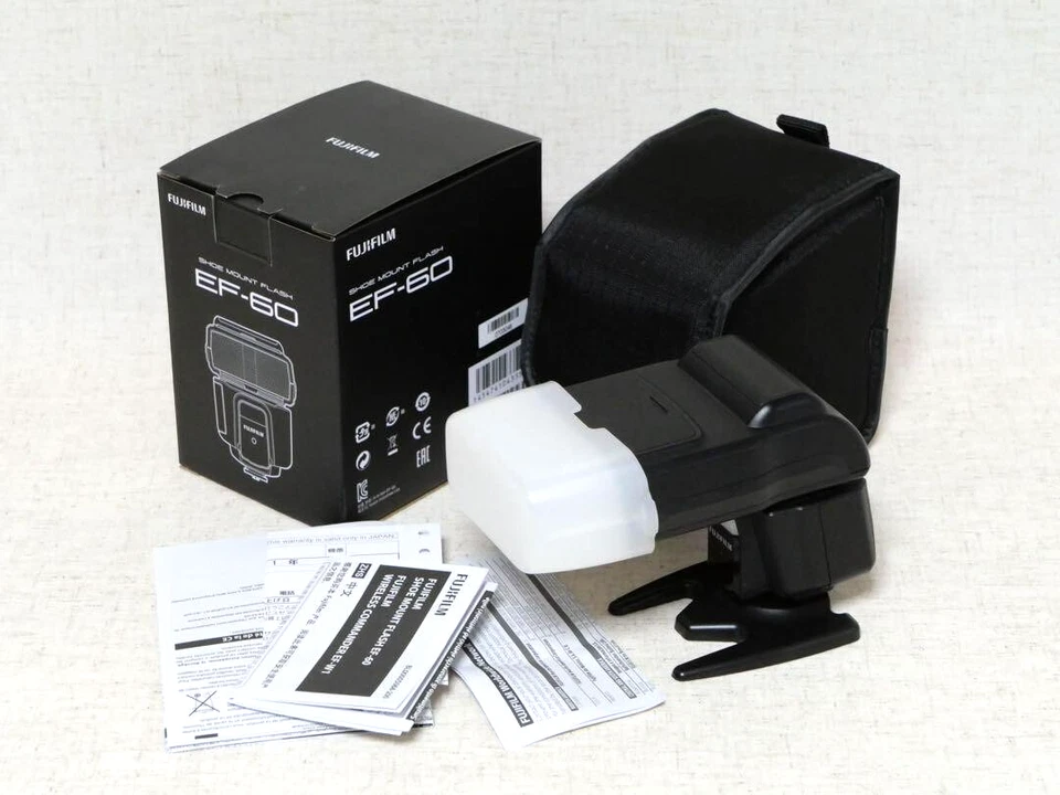 FUJIFILM Clip-On Flash EF-60 Shoe Mount Flash GuideNo. 196.85' New From Japan - Image 2 of 4