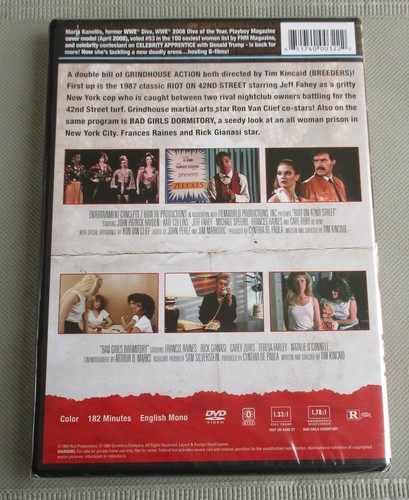 Riot on 42nd St./Bad Girls Dormitory New Sealed DVD Code Red OOP - Imagen 2 de 2