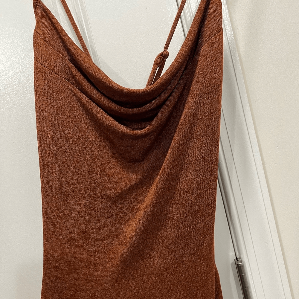 she is us slinky slip dress She Is Us Brown Slinky Slip Dress Size 6 US $80