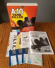 A-10 Tank Killer (IBM Tandy PC, 1990) 3.5 & 5.25 disks Big Box Dynamix 1990