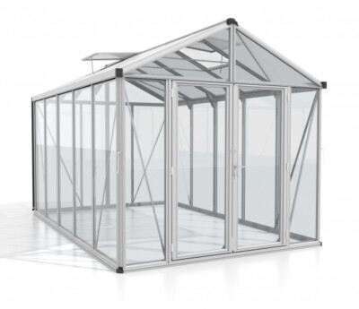Vitavia Gewächshaus Zeus Comfort 10000 ESG/HKP BxT 258x391cm 10m² Alu eloxiert