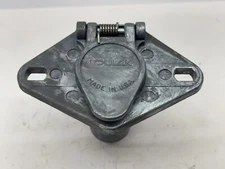 Pollak 6 Pin Female Trailer Plug Socket Truck Side Bumper Mount Receiver USA