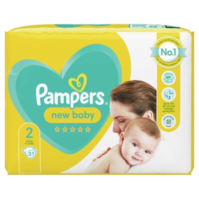 Pampers Neu Baby Windeln Größe 2 - 31 Windeln