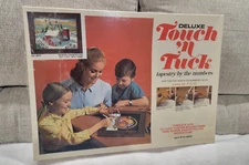 Vintage 1972 Deluxe Touch 'N Tuck Winter Countryside Tapestry By The Numbers Kit