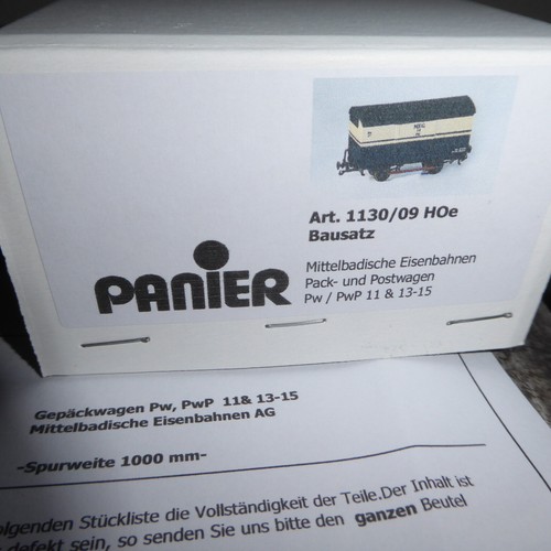 Panier 1130/09 H0e Bausatz Pack-Postwagen der MEG Mittelbadischen Eisenbahn, OVP | Zustand: Neu