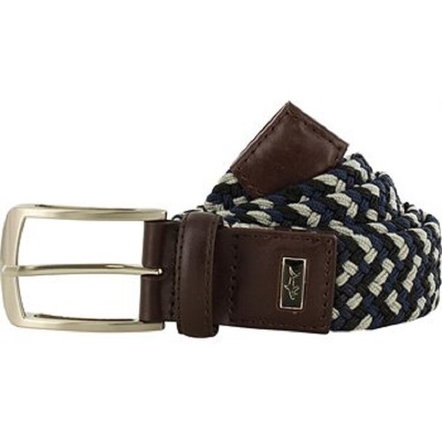 Greg Norman Mens Braided Multi Colored Stretch Golf Belt - Picture 9 of 12