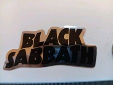 BLACK SABATH silver Mirror sticker Guitar case laptop Skateboard  Vinyl?? 