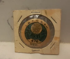 1937 I. B. T. C. B. & H. pinback button