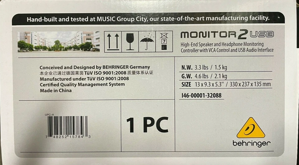 Behringer - MONITOR2USB - USB High-End Speaker and Headphone Monitoring - Image 4 of 4