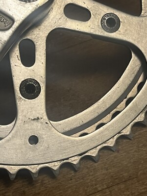 Manivelle latérale vintage Sugino Maxy Drive 165 mm 52/46 T 110 BCD