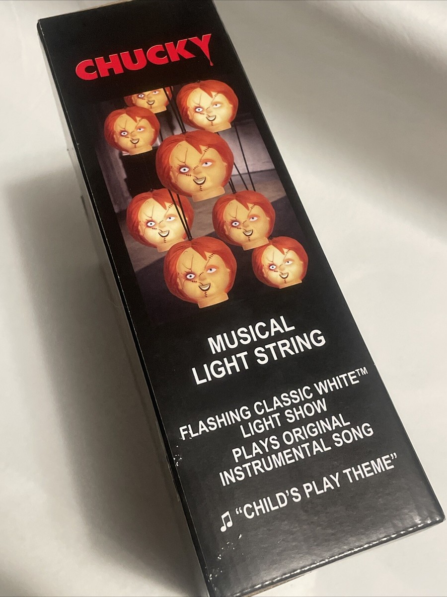 Child's Play CHUCKY Musical Flashing Light String 7' Long