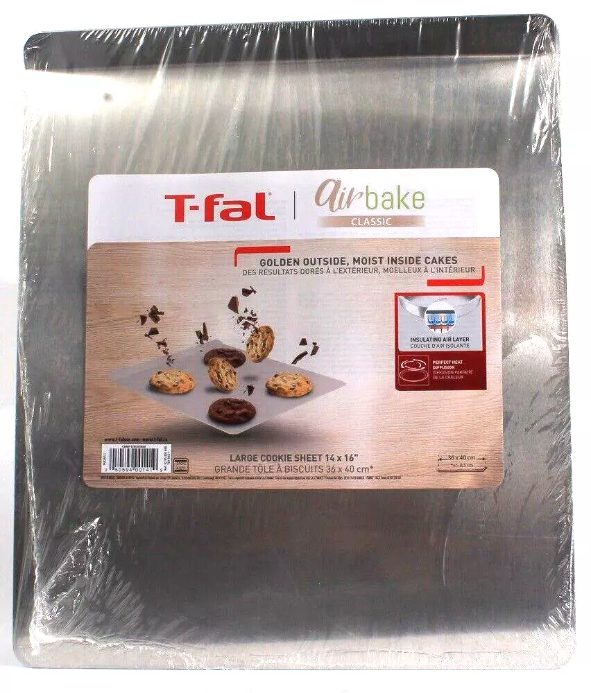 T-Fal Air Bake Classic Large 14 X 16 Cookie Sheet Perfect Heat