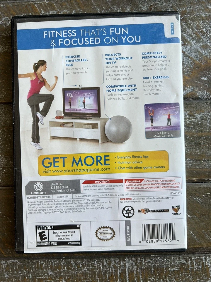 Your Shape: Featuring Jenny McCarthy - Juego Nintendo Wii 2009 - Completo Foto 2 de 3