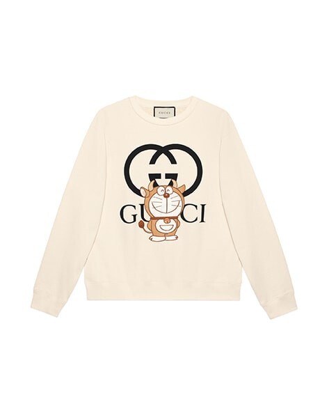 『今月削除』GUCCI ドラえもん コラボ Tシャツ ホワイト ドラえもん×GUCCIコラボTシャツ