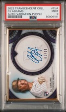 2022 TRANSCENDENT COLLECTION AUTO VARIATION-PURPLE CJ ABRAMS 1/10 PSA 9 AUTO