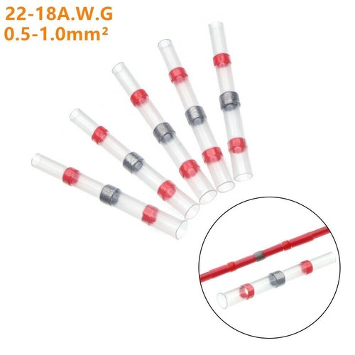 1000/500pcs Waterproof Solder Sleeve Heat Shrink Butt Wire Connectors Terminals - Picture 5 of 23