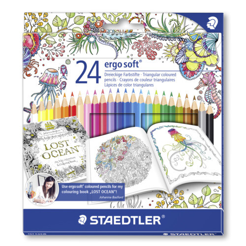 Staedtler Noris Club Buntstifte Set - 24 Farben, Wasservermalbar, Japanischer Import