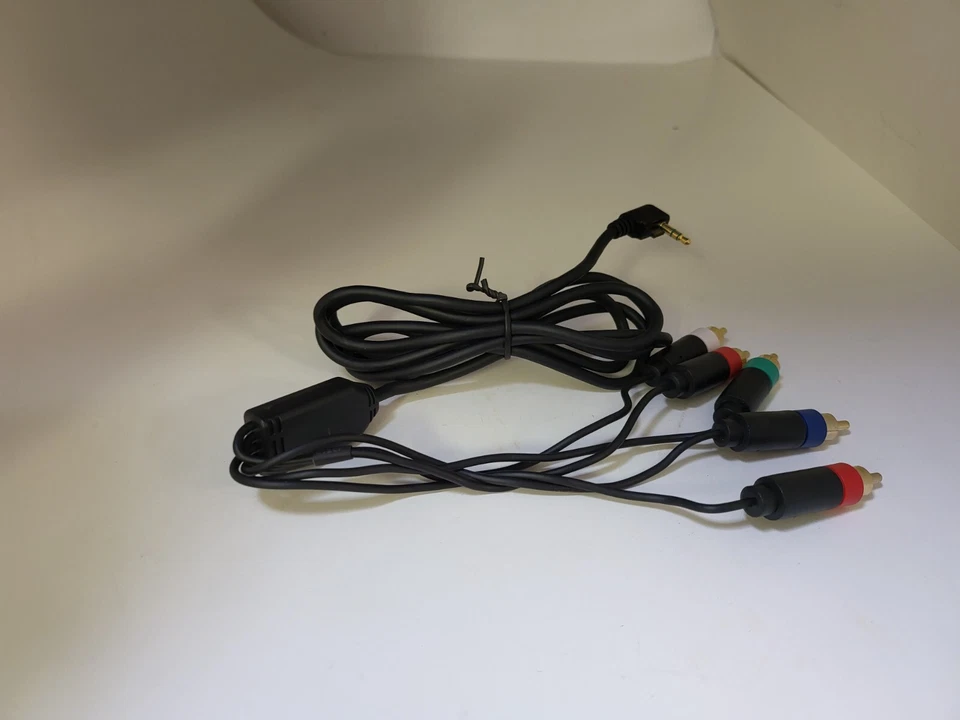 Componente chapado en oro AV TV HDTV cable cable cable para PSP Slim 2000/3000 NUEVO #12E Foto 3 de 3