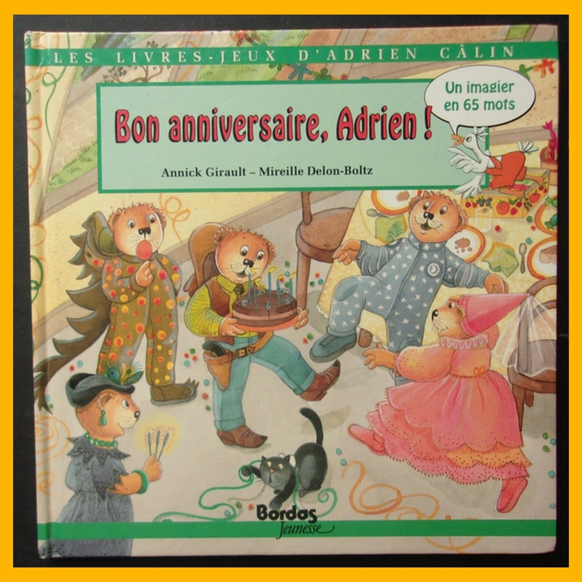 Boîte à Musique Fridolin - Mélodie “Bon Anniversaire”, Motif Chat - Jouet Enfant, Décoration, Cadeau