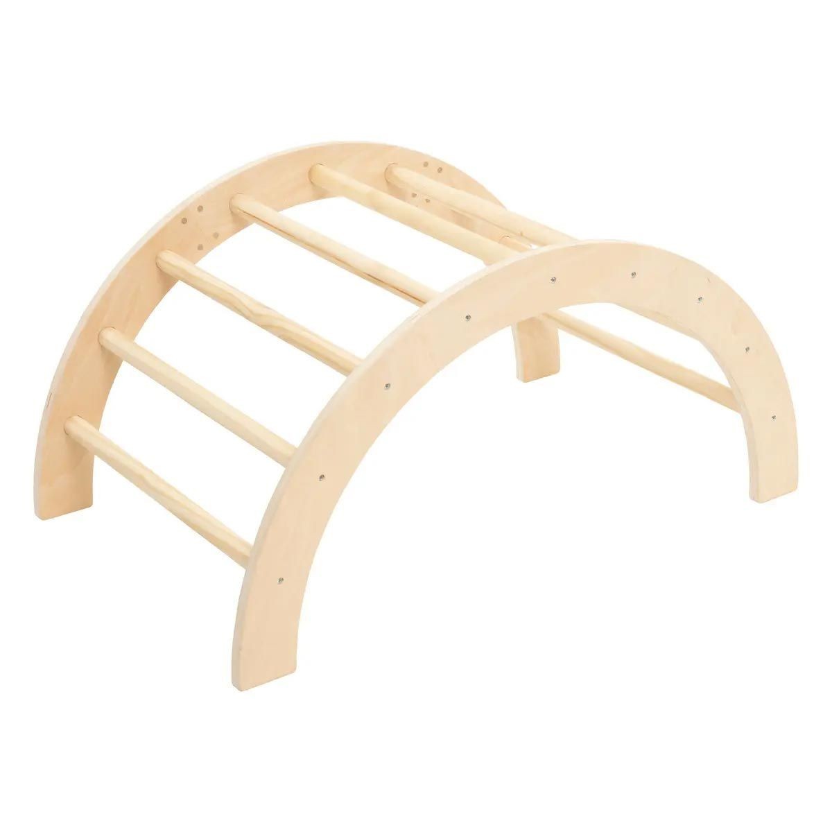 Jeu d'escalade pour enfant Arche de 81cm en bois beige pour motricité