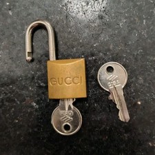 Gucci Brass Padlock Lock with 2 Keys - Brass ...