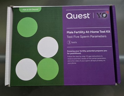 Quest | YO Male Fertility At-Home Test Kit - 3 Tests