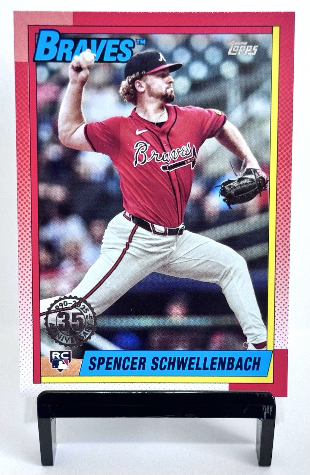 2025 Topps Spencer Schwellenbach RC 35th Anniversary 1990 Topps #T90-34 Braves