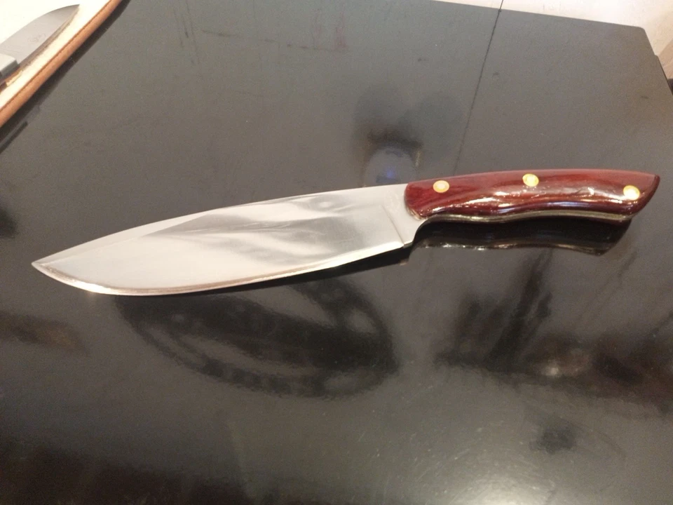 SMITH, L.C. Cuchillo Bowie de Lucha de Colección, 13,25"" con Hoja D2 de 7,5"" - ¡2"" de Ancho! En muy buen estado Foto 3 de 4