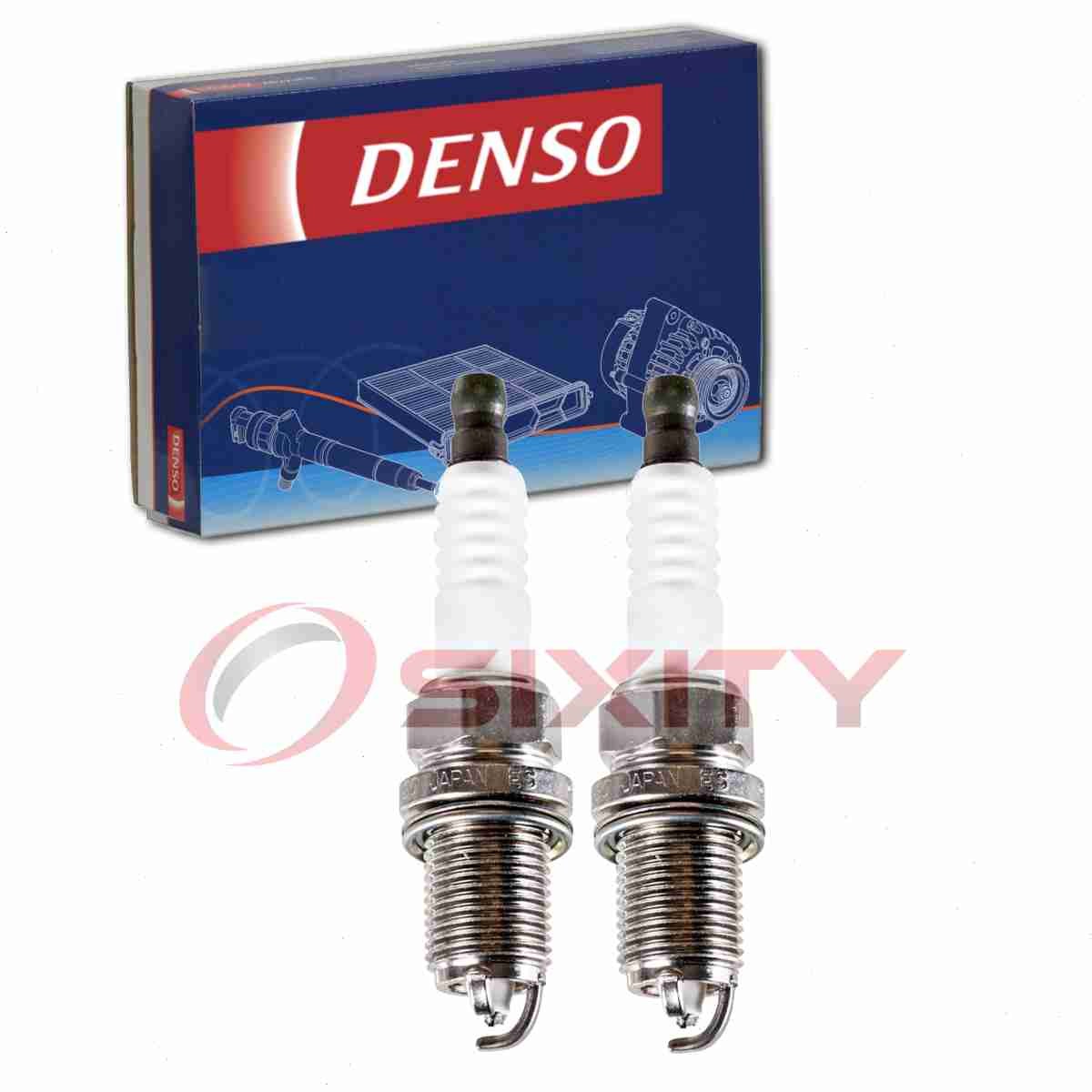 2 pc DENSO 3472 Spark Plugs for SK20BGR11 Ignition Wire Secondary gt